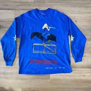 New Beyoncé 2025 Cowboy Carter Tour Blue Long Sleeve Size XXL Collectable Merch